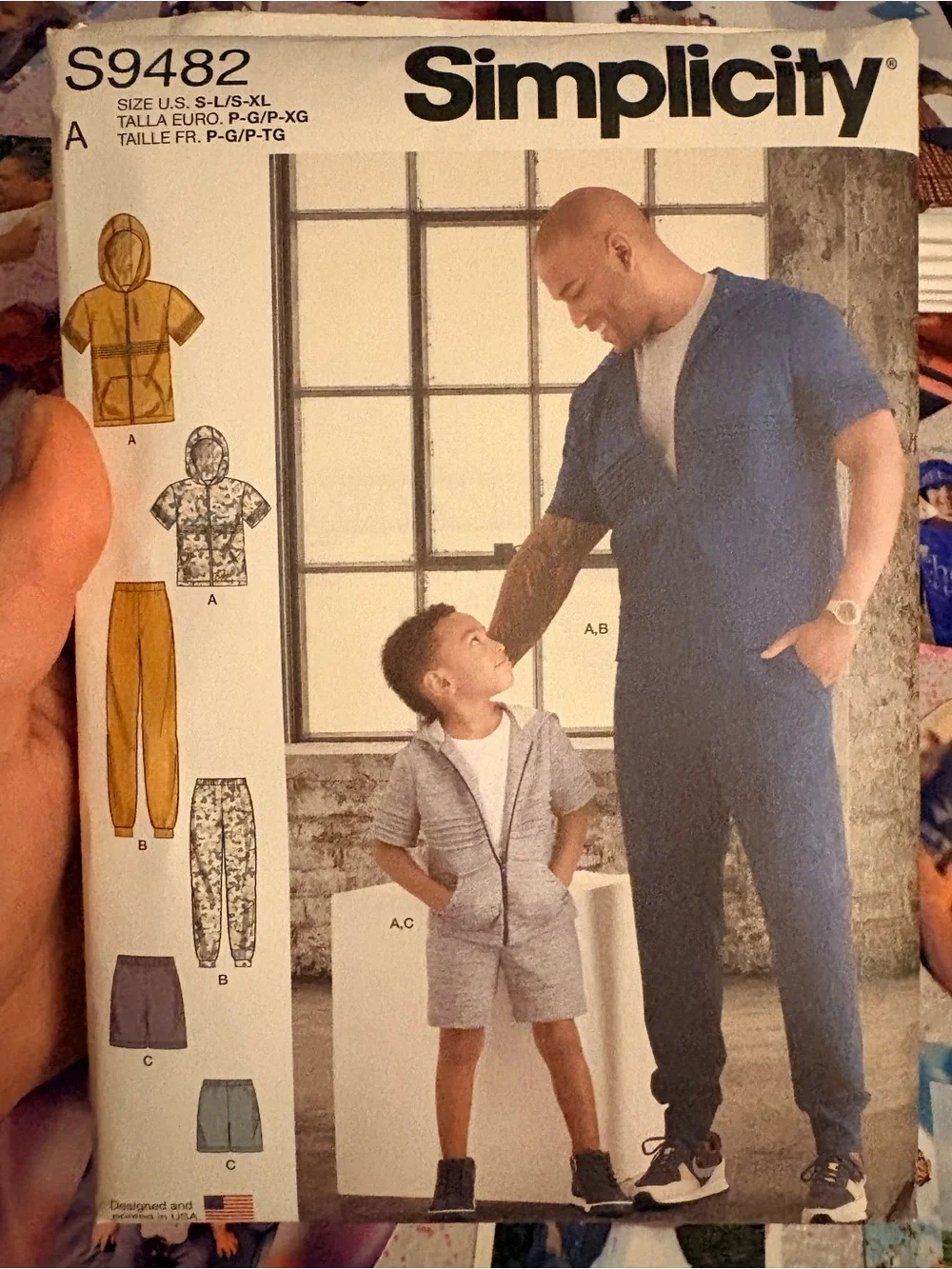 BN UNCUT SIMPLICITY 9482 A SEWING PATTERNS MEN & BOYS MATCHING SETS